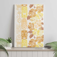 Christmas Aloha Hawaii Tiki Canvas Wall Art Hibiscus Autumn Colors - Polynesian Pride