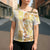 Christmas Aloha Hawaii Tiki Cross Shoulder Shirt Hibiscus Autumn Colors - Polynesian Pride