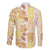 Christmas Aloha Hawaii Tiki Family Matching Off The Shoulder Long Sleeve Dress and Hawaiian Shirt Hibiscus Autumn Colors - Polynesian Pride
