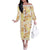 Christmas Aloha Hawaii Tiki Family Matching Off The Shoulder Long Sleeve Dress and Hawaiian Shirt Hibiscus Autumn Colors - Polynesian Pride