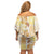 Christmas Aloha Hawaii Tiki Family Matching Off Shoulder Short Dress and Hawaiian Shirt Hibiscus Autumn Colors - Polynesian Pride
