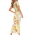 Christmas Aloha Hawaii Tiki Family Matching Short Sleeve Bodycon Dress and Hawaiian Shirt Hibiscus Autumn Colors - Polynesian Pride