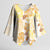 Christmas Aloha Hawaii Tiki Kimono Sleeve Blouse Hibiscus Autumn Colors - Polynesian Pride