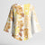 Christmas Aloha Hawaii Tiki Kimono Sleeve Blouse Hibiscus Autumn Colors - Polynesian Pride