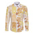 Christmas Aloha Hawaii Tiki Long Sleeve Button Shirt Hibiscus Autumn Colors - Polynesian Pride