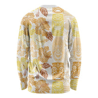 Christmas Aloha Hawaii Tiki Long Sleeve Shirt Hibiscus Autumn Colors LT7 - Polynesian Pride
