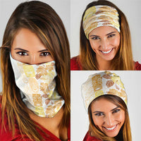 Christmas Aloha Hawaii Tiki Neck Gaiter Hibiscus Autumn Colors - Polynesian Pride