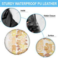 Christmas Aloha Hawaii Tiki Spare Tire Cover Hibiscus Autumn Colors - Polynesian Pride