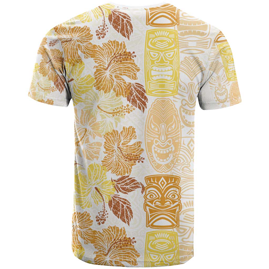 Christmas Aloha Hawaii Tiki T Shirt Hibiscus Autumn Colors - Polynesian Pride