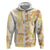 Christmas Aloha Hawaii Tiki Zip Hoodie Hibiscus Autumn Colors - Polynesian Pride