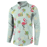 Aloha Hawaii Christmas Seamless Button Sweatshirt Plumeria Lei LT7 - Polynesian Pride