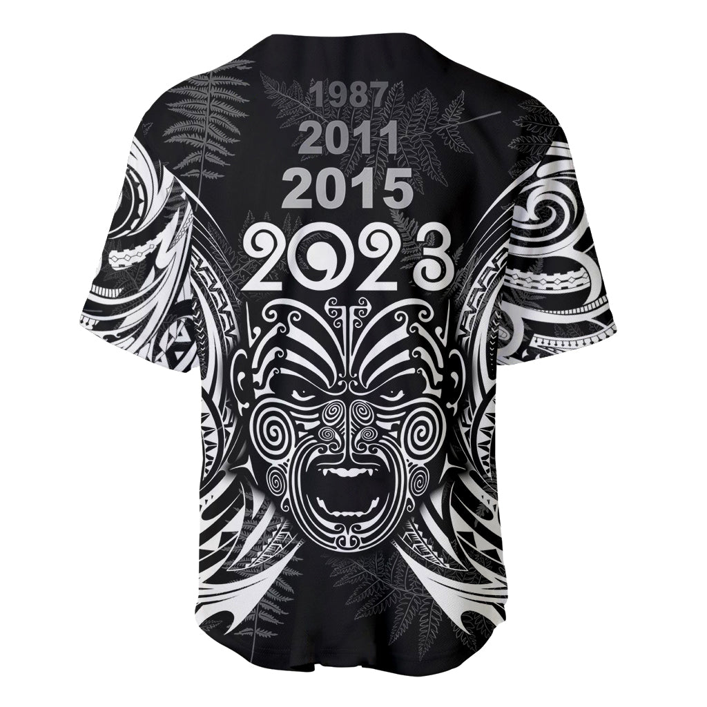 Custom New Zealand Rugby Baseball Jersey 2023 World Cup Aotearoa Haka Face LT7 - Polynesian Pride