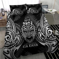 New Zealand Rugby Bedding Set 2023 World Cup Aotearoa Haka Face LT7 - Polynesian Pride