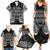 Custom New Zealand Rugby Family Matching Summer Maxi Dress and Hawaiian Shirt 2023 World Cup Aotearoa Haka Face LT7 - Polynesian Pride