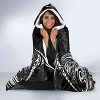 New Zealand Rugby Hooded Blanket 2023 World Cup Aotearoa Haka Face LT7 - Polynesian Pride