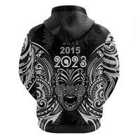 New Zealand Rugby Hoodie 2023 World Cup Aotearoa Haka Face LT7 - Polynesian Pride