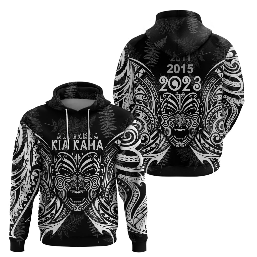 New Zealand Rugby Hoodie 2023 World Cup Aotearoa Haka Face LT7 - Polynesian Pride