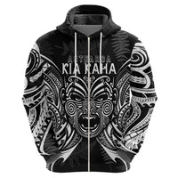 New Zealand Rugby Hoodie 2023 World Cup Aotearoa Haka Face LT7 - Polynesian Pride