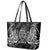 Custom New Zealand Rugby Leather Tote Bag 2023 World Cup Aotearoa Haka Face LT7 - Polynesian Pride