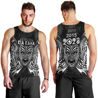 New Zealand Rugby Men Tank Top 2023 World Cup Aotearoa Haka Face LT7 - Polynesian Pride