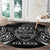 Custom New Zealand Rugby Round Carpet 2023 World Cup Aotearoa Haka Face LT7 - Polynesian Pride