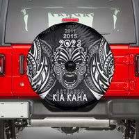 New Zealand Rugby Spare Tire Cover 2023 World Cup Aotearoa Haka Face LT7 - Polynesian Pride