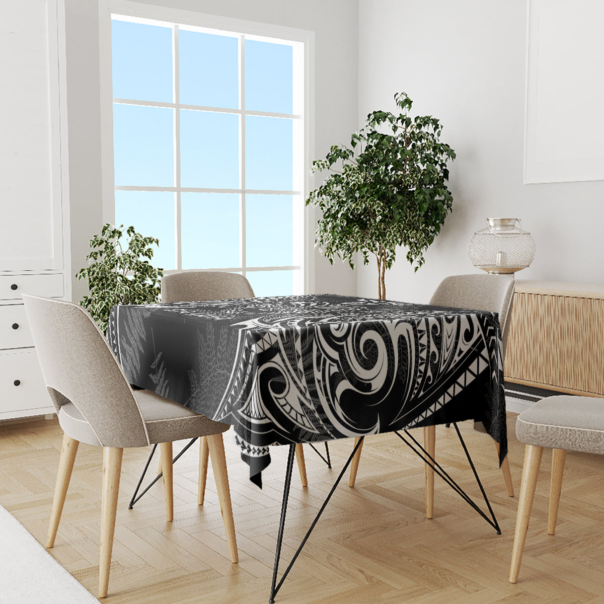 New Zealand Rugby Tablecloth 2023 World Cup Aotearoa Create History LT7 - Polynesian Pride