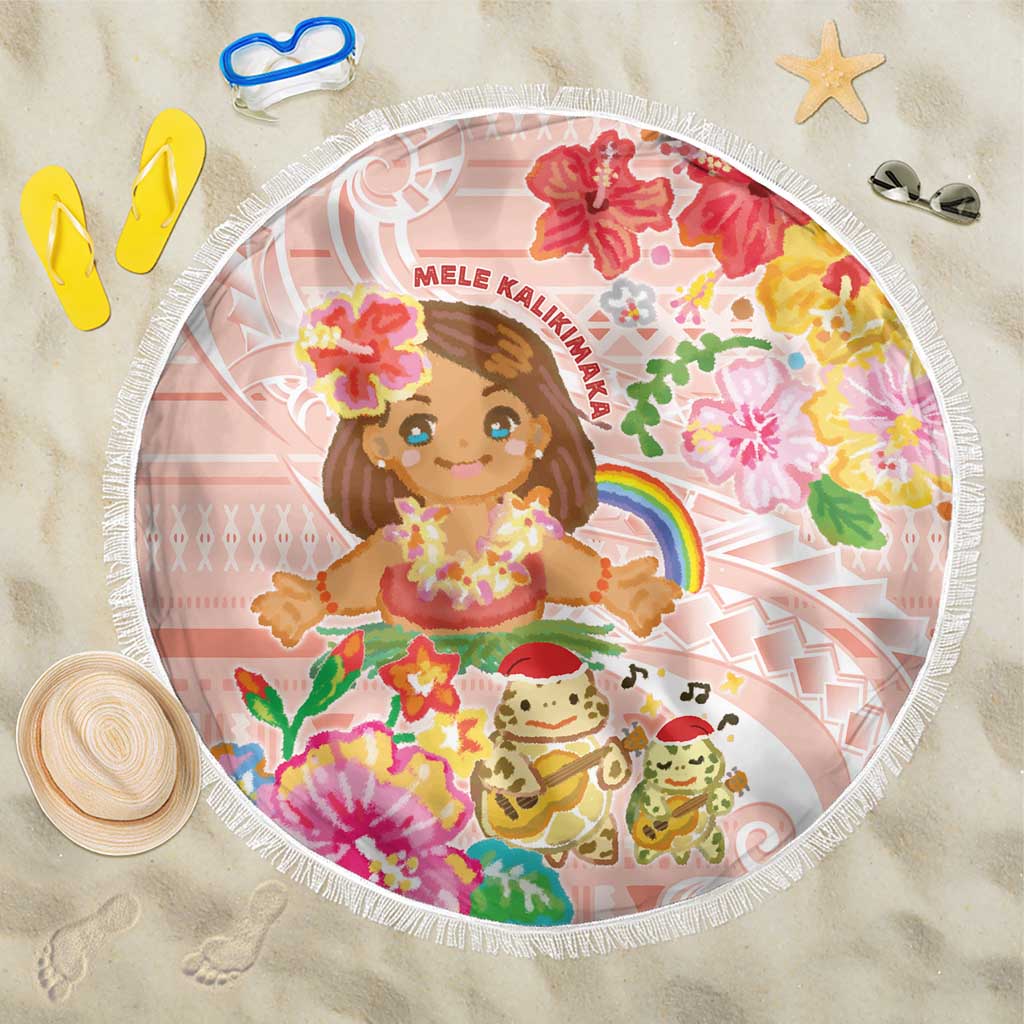 Aloha Hawaii Beach Blanket Kawaii Mele Kalikimaka - Pastel Fever