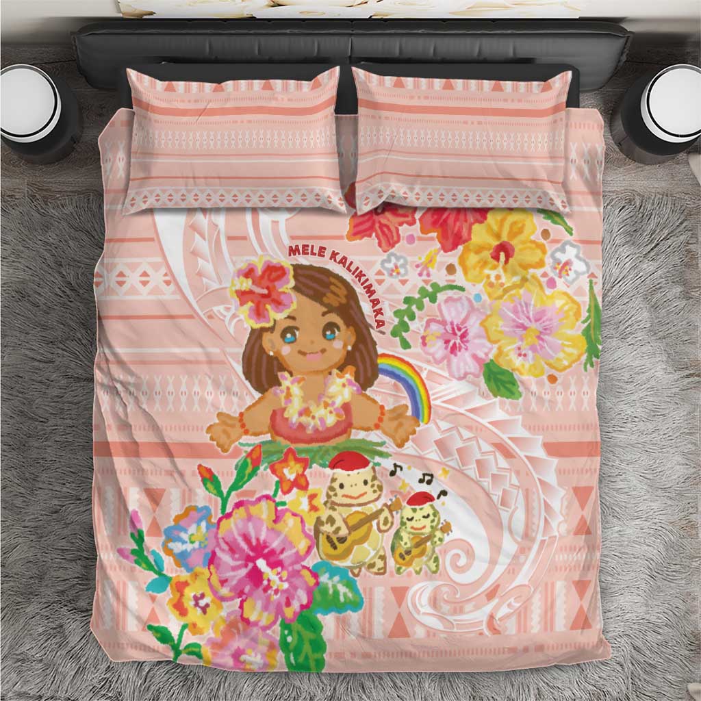 Aloha Hawaii Bedding Set Kawaii Mele Kalikimaka - Pastel Fever