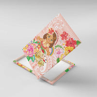Aloha Hawaii Canvas Wall Art Kawaii Mele Kalikimaka - Pastel Fever LT7 With Frame Peach - Polynesian Pride