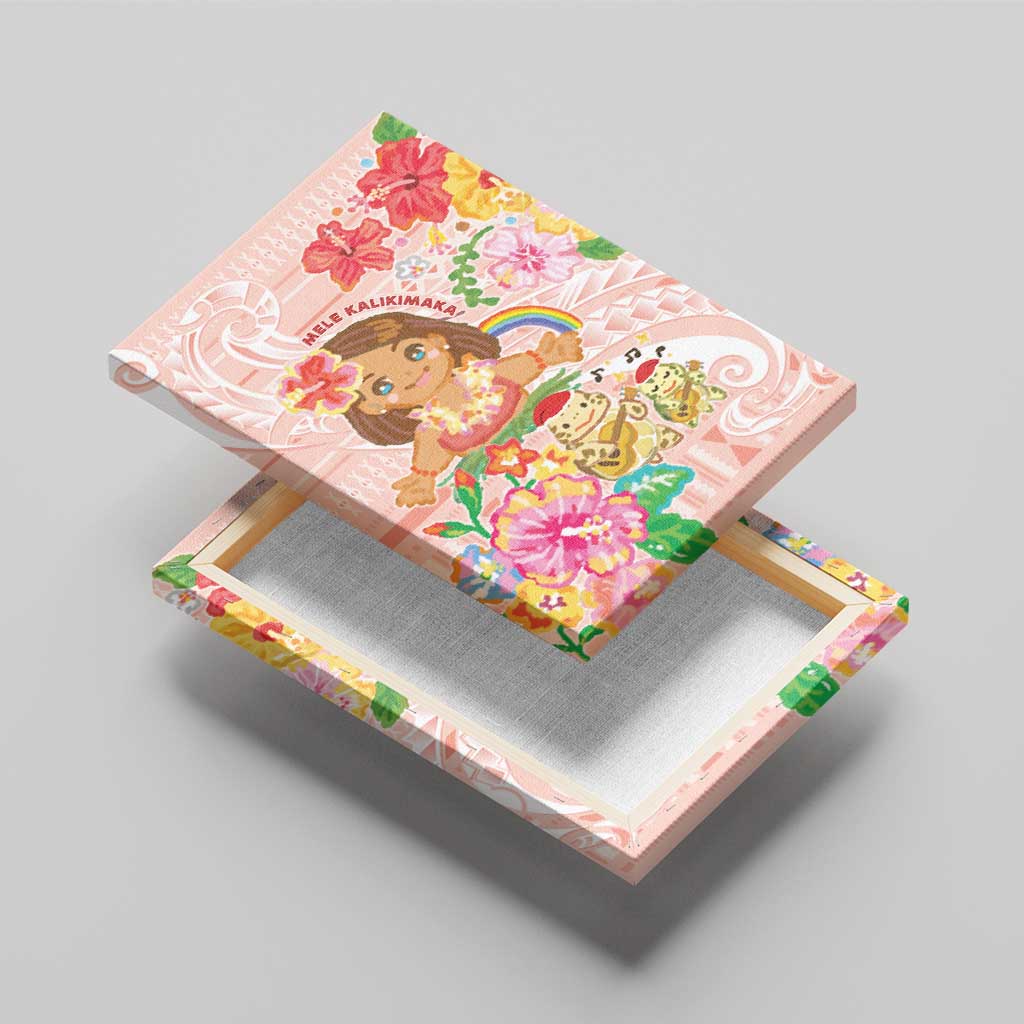 Aloha Hawaii Canvas Wall Art Kawaii Mele Kalikimaka - Pastel Fever LT7 - Polynesian Pride