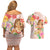 Aloha Hawaii Couples Matching Off Shoulder Short Dress and Hawaiian Shirt Kawaii Mele Kalikimaka - Pastel Fever