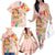 Aloha Hawaii Family Matching Off The Shoulder Long Sleeve Dress and Hawaiian Shirt Kawaii Mele Kalikimaka - Pastel Fever