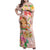 Aloha Hawaii Family Matching Off Shoulder Maxi Dress and Hawaiian Shirt Kawaii Mele Kalikimaka - Pastel Fever