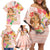 Aloha Hawaii Family Matching Off Shoulder Short Dress and Hawaiian Shirt Kawaii Mele Kalikimaka - Pastel Fever