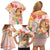 Aloha Hawaii Family Matching Off Shoulder Short Dress and Hawaiian Shirt Kawaii Mele Kalikimaka - Pastel Fever