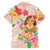 Aloha Hawaii Family Matching Off Shoulder Short Dress and Hawaiian Shirt Kawaii Mele Kalikimaka - Pastel Fever