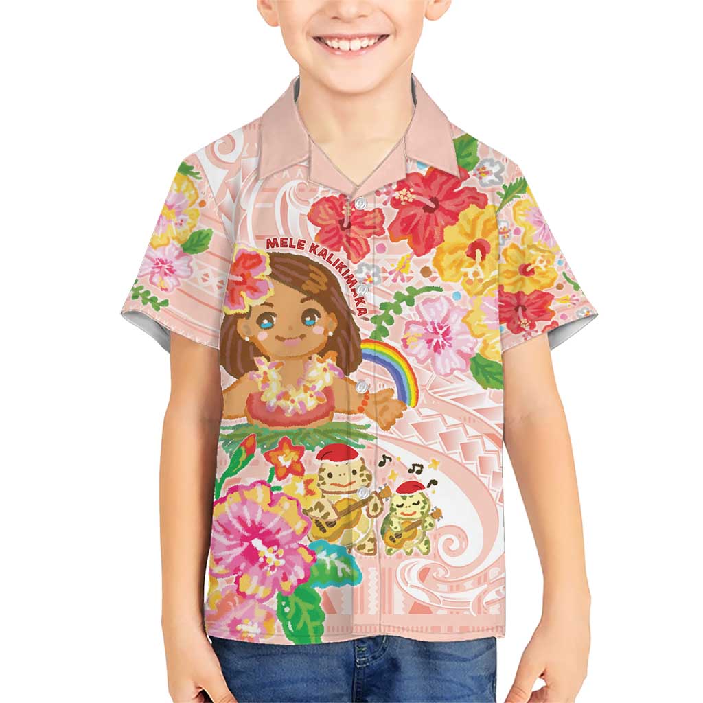 Aloha Hawaii Hawaiian Shirt Kawaii Mele Kalikimaka - Pastel Fever LT7 - Polynesian Pride