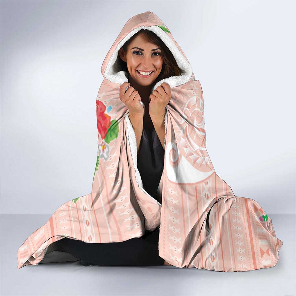 Aloha Hawaii Hooded Blanket Kawaii Mele Kalikimaka - Pastel Fever LT7 - Polynesian Pride