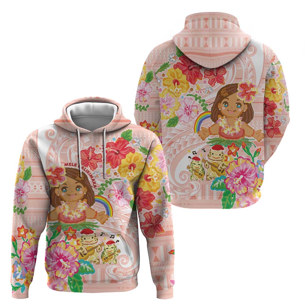 Aloha Hawaii Hoodie Kawaii Mele Kalikimaka - Pastel Fever