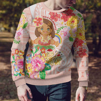 Aloha Hawaii Ugly Christmas Sweater Kawaii Mele Kalikimaka - Pastel Fever