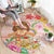 Aloha Hawaii Round Carpet Kawaii Mele Kalikimaka - Pastel Fever