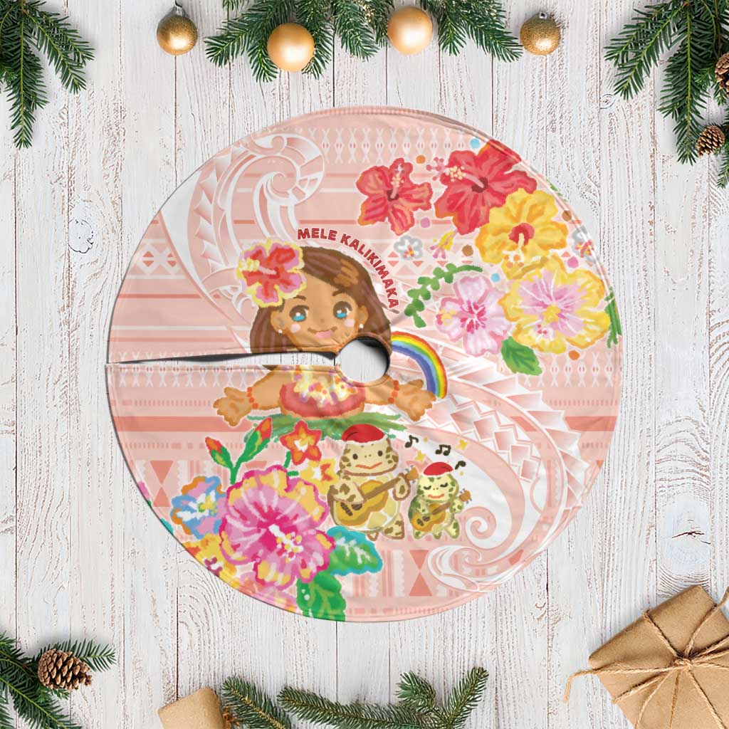 Aloha Hawaii Tree Skirt Kawaii Mele Kalikimaka - Pastel Fever