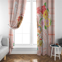 Aloha Hawaii Window Curtain Kawaii Mele Kalikimaka - Pastel Fever LT7 - Polynesian Pride