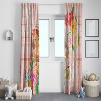 Aloha Hawaii Window Curtain Kawaii Mele Kalikimaka - Pastel Fever LT7 - Polynesian Pride