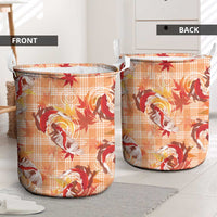 Orange Palaka Hawaii Aloha Laundry Basket Koi Pond Mix Japanese Maple LT7 - Polynesian Pride