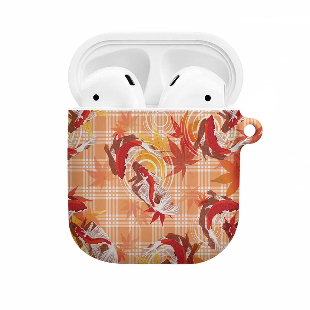Orange Palaka Hawaii Aloha AirPods Case Koi Pond Mix Japanese Maple - Polynesian Pride