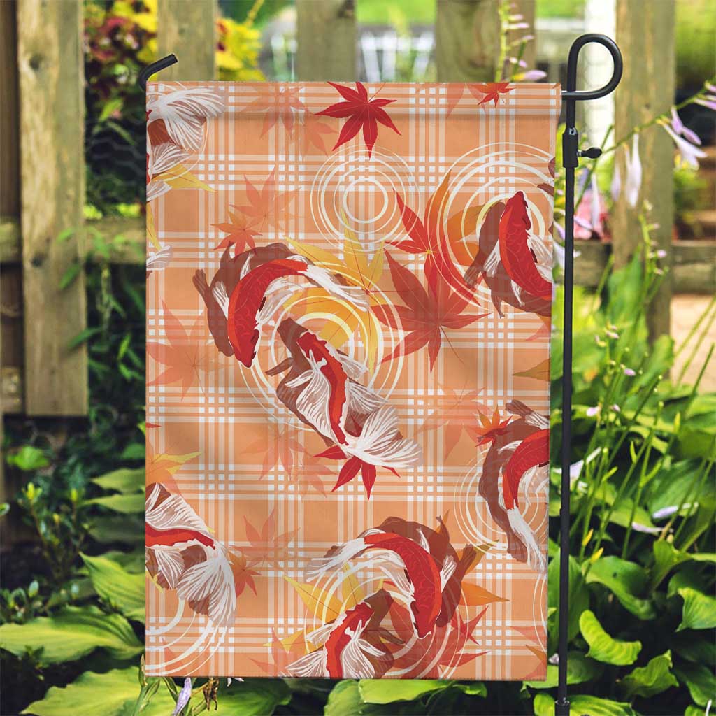 Orange Palaka Hawaii Aloha Garden Flag Koi Pond Mix Japanese Maple - Polynesian Pride