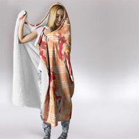 Orange Palaka Hawaii Aloha Hooded Blanket Koi Pond Mix Japanese Maple - Polynesian Pride