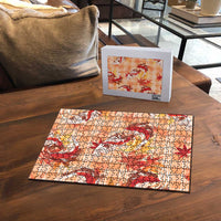 Orange Palaka Hawaii Aloha Puzzle Koi Pond Mix Japanese Maple - Polynesian Pride